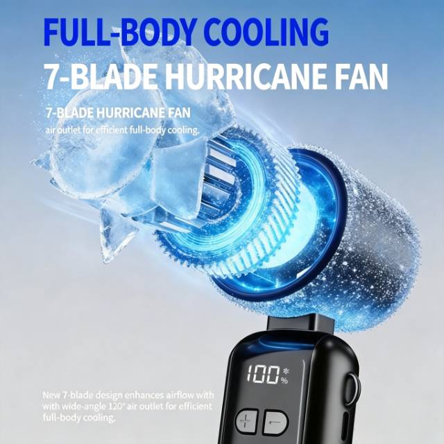 Handheld Cooling Fan 3.6W Adjustable Speed USB Powered Cooling Fan