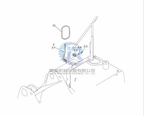 PY02C01079P1 Mirror Assy Back For Kobelco SK200-8 SKK210-8