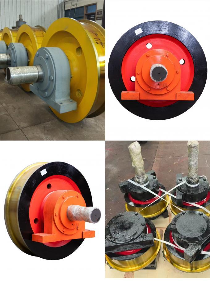Marine Grade Stainless Steel Crane Wheel with HB300–380 Or HRC45–55 Surface Hardness and 500 Mm Wheel Diameter for Offshore Port Machinery