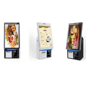 LCD Display Ticket Vending Machine Win/Linux OS Magnetic Card Barcode QR Code