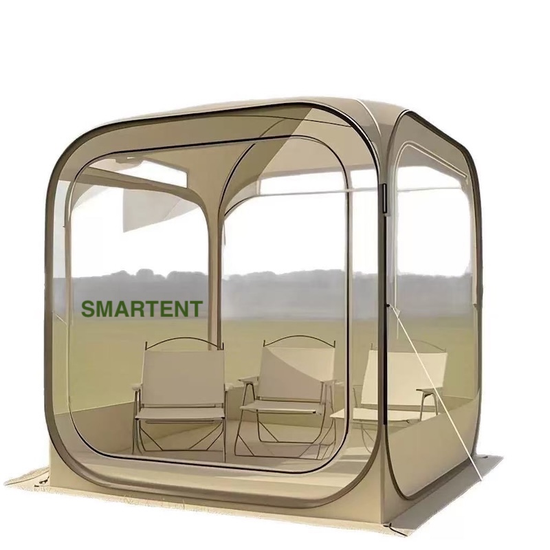 Outdoor Portable Quick-opening Sunroom Transparent Tent 130*130*175cm For Watching Sports Events
