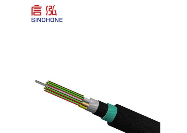 53 Direct Burial Armored Fiber Optic Cable Single Mode Moisture Proof