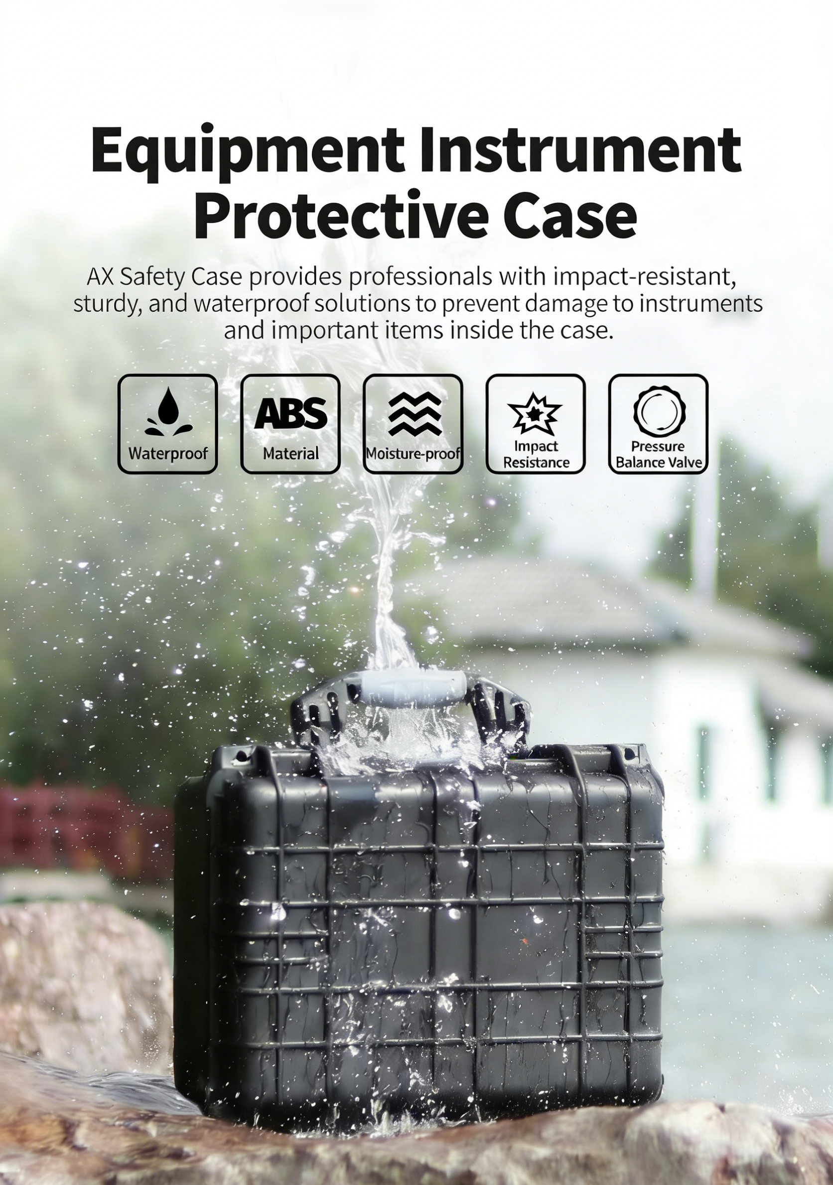 Instrument Protective Case Plastic Equipment Trolley Case Waterproof Case Foam Shockproof Case