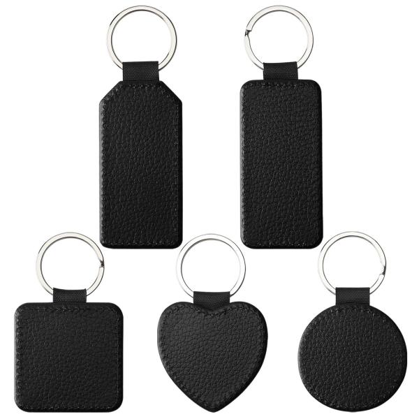 Printable Sublimation Leather Keychain Blanks With DIY Printing