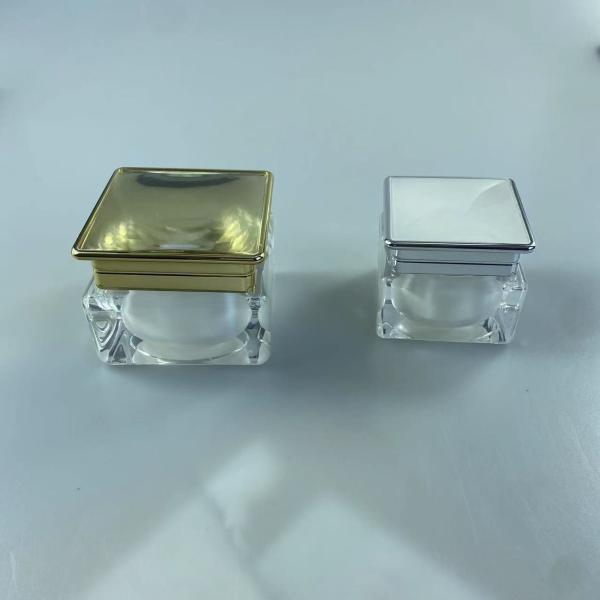 Telas de impressão de tela de seda cosmética 30g/50g Telas de acrílico quadrado para maquiagem final