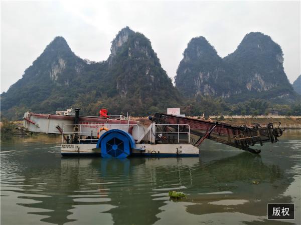 grass cutting boat reed harvester ship boat weed harvester water hyacinth harvester