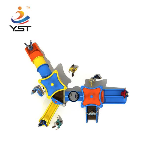 GS Adventure Park Galvanized Kids Playground Slide 15 Kids Capacity