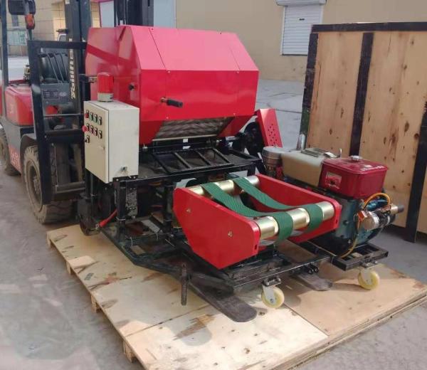 60bales/Hr 25kg Bale Corn Stalk Baler Mini Round Hay Wrapper 7000W