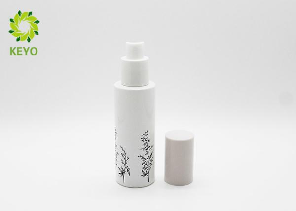 White Color Glass Empty Spray Bottle 30ml For Skin Care / Cosmetic Packaging