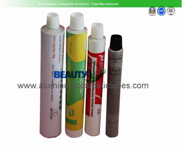 100mm Length Empty Aluminum Paint Tubes 20g Pharmaceutical Packaging Custom Logo