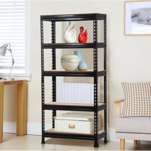 5 Tier Boltless Storage Rack Heavy Duty Garage Shelving Unit Racking
