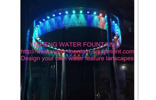 Digital Musical Graphical Water Curtain Artificial Waterfall Fountain For Shows