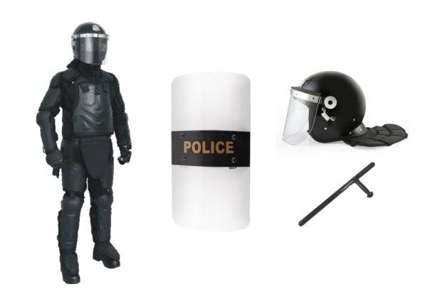 Substantial Protection Police Anti Riot Suit , Tactical Uniforms For Law Enforcement