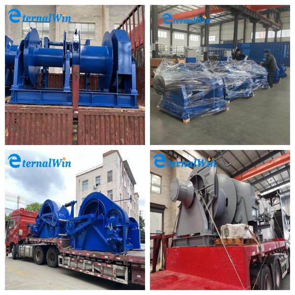 1-75ton Electric Standard Hydraulic Station Marine Hydraulic Winches For Boat