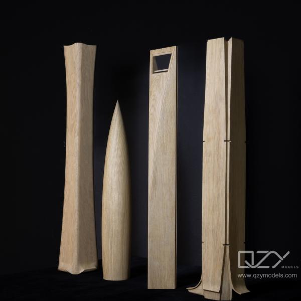 Arquitectura de Basswood, fabricante de modelos estructurales KPF 1/300