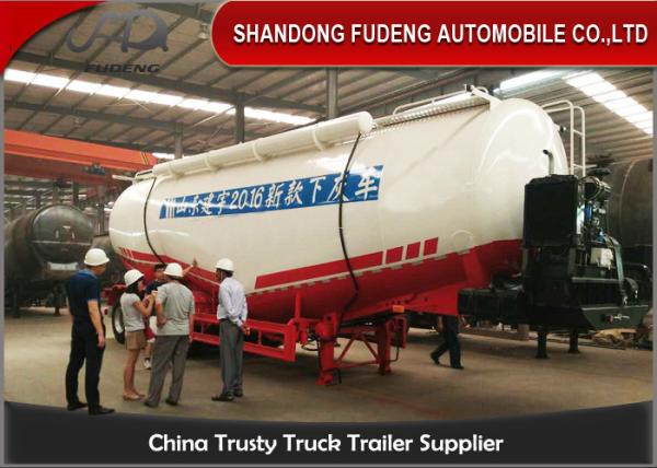 50 Ton Custom V Shape Cement  Tank Trailer , 42 CBM Bulk Cement Trailer 