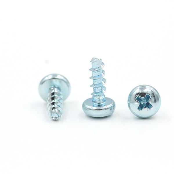 Blue Zinc Stainless Steel Phillips Round Pan Head Self-tapping Thread Forming Screw for Plastic