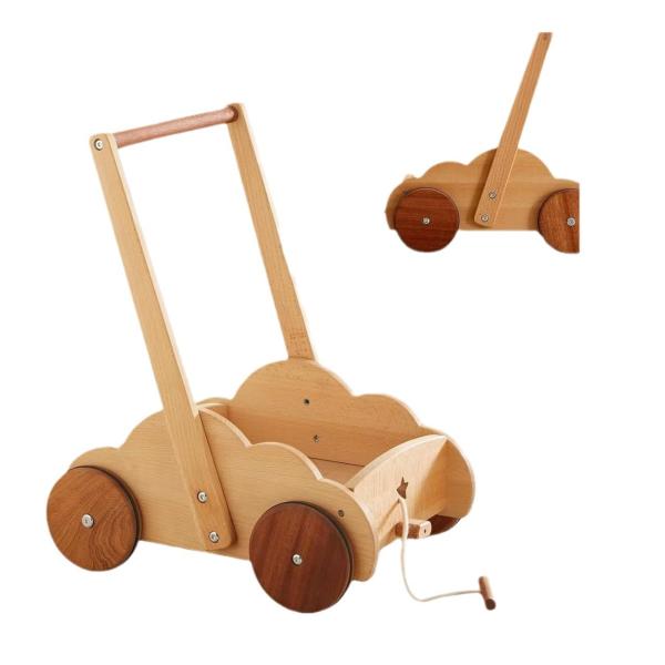 Children'S Anti Rollover Push Walker Stroller Early Education Shopping Cart Play Aged 0-3