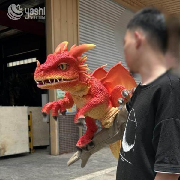 Interactive Dinosaur Hand Toy For Family Party Entertainment