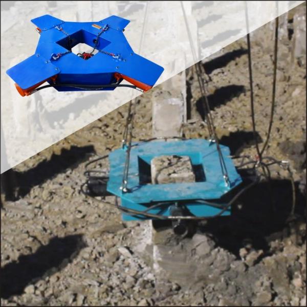 Beiyi Cutting 450mm concrete pile cutting machine BYP500S pile head cutter hydraulic breaker