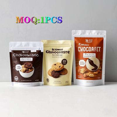Aluminum Foil Snack Tea Chocolate Packaging Bag Candy Stand Up Pouch Matte Effect Free-Shaped Coffee Packaging Bags