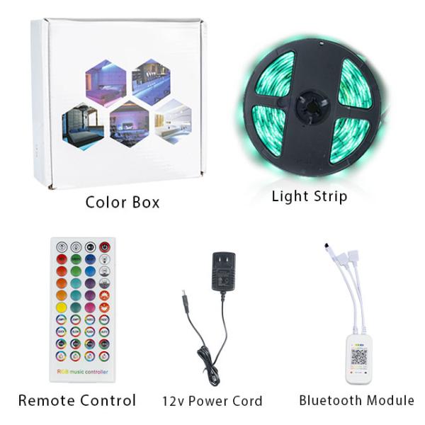 RGB High Lumen Waterproof Flexible LED Strip Light 24V 5050 SMD Led Roll 5m 10m Christmas Decoration