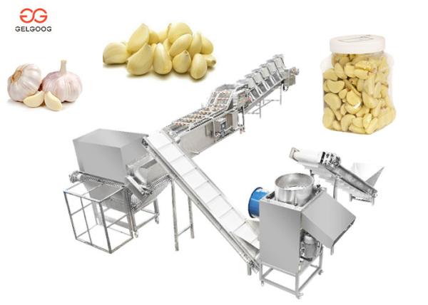 CE certified commercial Garlic Separating Peeling Packaging Production Line Garlic Peeler Machine Project