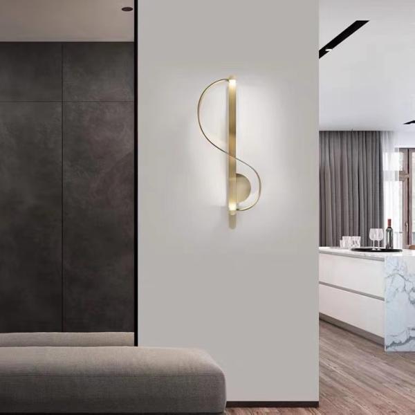 Modern New Style LED Indoor Gold Wall Light For Living Bedroom  Wall Lamp