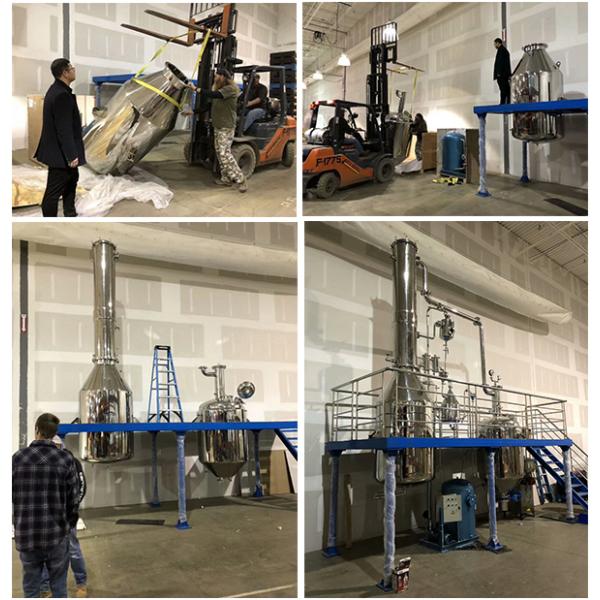 Steam Distillation Basil Essential Oil Extraction Machine for Different Capacities Portable and Removable