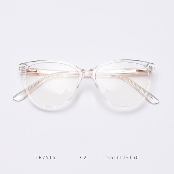 Spring Europe America Large Cat Eye TR90 Material Glasses Flat Mirror Female Myopia