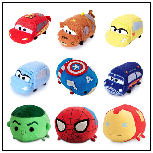 New Original Disney Roadster Racers Cars Toys 3 Tsum Tsum Cartoon Plush Toys 10cm