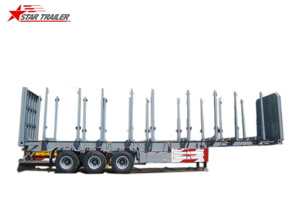 Wood Pulling Timber Roro Mafi Trailer 3 Axles Container Skeletal Semi Trailer