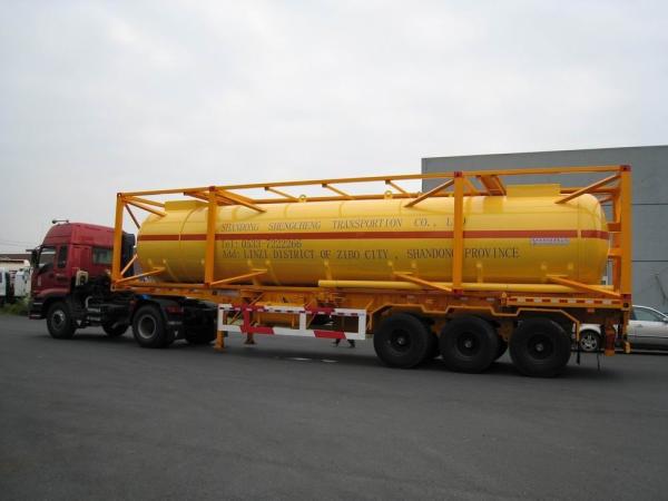 Carbon Steel Q345D Liquid 40Ft Iso Tank Container Storage Bitumen