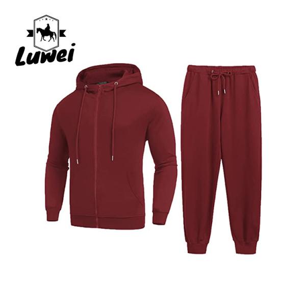 Fashion Jogger Pullover Custom Made Oversized Plain Zip Bluza Moletons Mens Sweatsuits 2 Piece Hoodie Tracksuit Sets