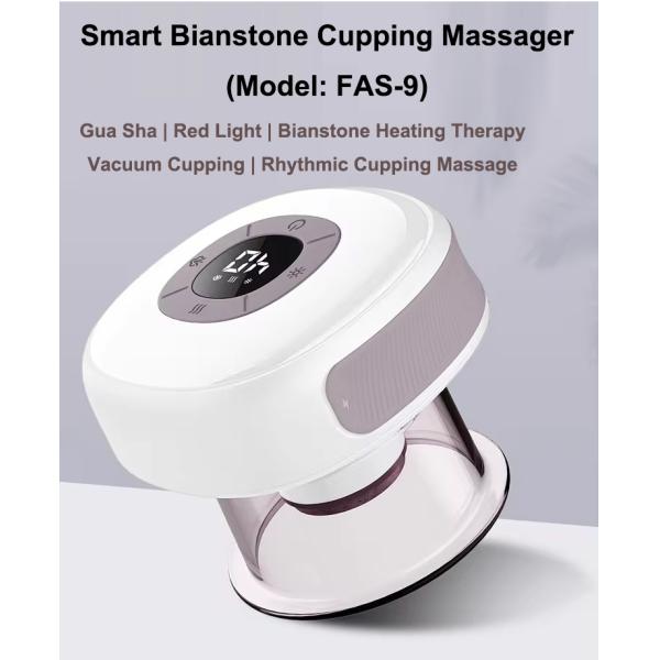 Fitdash Electric Cupping Therapy Set with Bian-Stone Moving Cupping Vacuum Cupping Set Device