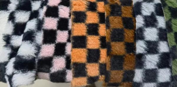 Polyester Rabbit Wool Static-free Antiflaming Luxury fashion Printed designs for Girls/Women Dress also for Bedding