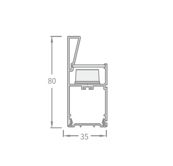 Architectural LED Wall Grazer Light  23W (1200MM) | Linear Grazing Luminaire for Walls & Ceilings