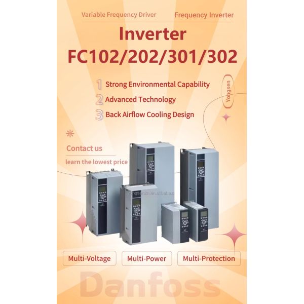 New VFD Drive Danfoss VFD Frequency Danfoss VFD Inverter FC-302P2K2T5E20H2XGCXXXSXXXXAXBXCXXXX