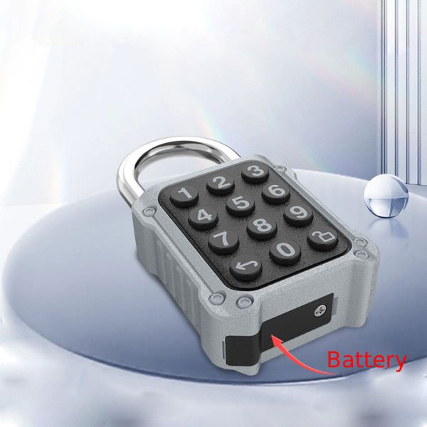 IP67 Waterproof Eco-Friendly Security Smart Fingerprint Padlock Zinc Alloy+ABS for Fingerprint Password with 20 Fingerprints