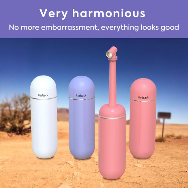 Розовые цвета Портативный электрический бидет 380 мл Вода для путешествий