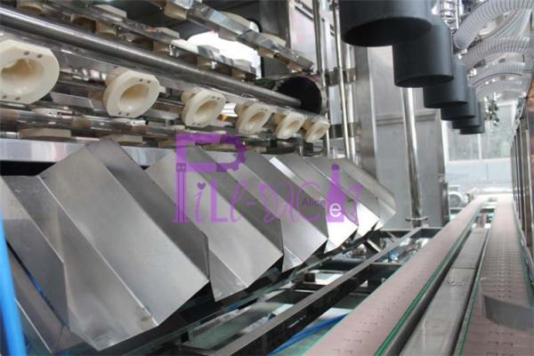 Máquina de enchimento automática de lavagem da água de quatro etapas com corrente de aço inoxidável