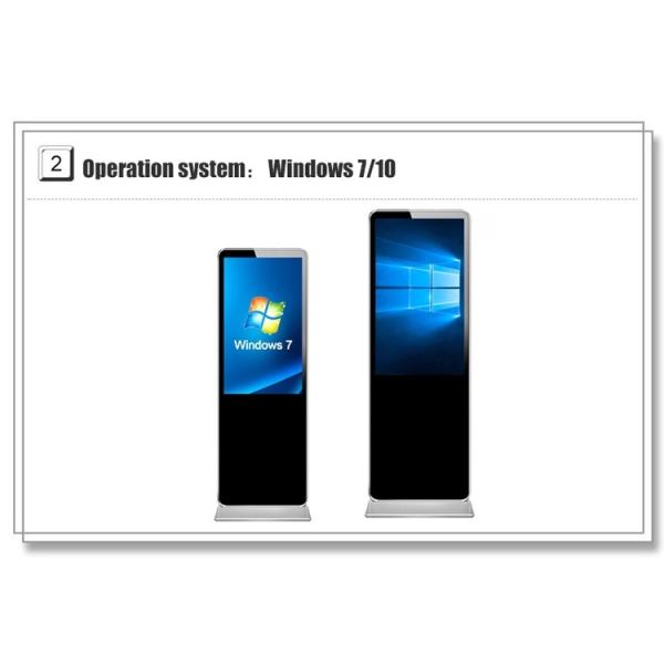 Iphone сформировало пол стоя LCD рекламируя киоск тотема Signage цифров