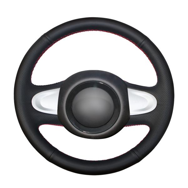 Customized Hand Sewing PU Leather Steering Wheel Cover for MINI Cooper Clubman