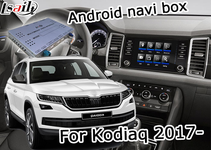 Интерфейса андроида поддержки прибора навигации GPS установки Skoda Kodiaq игра Youtube легкого видео-