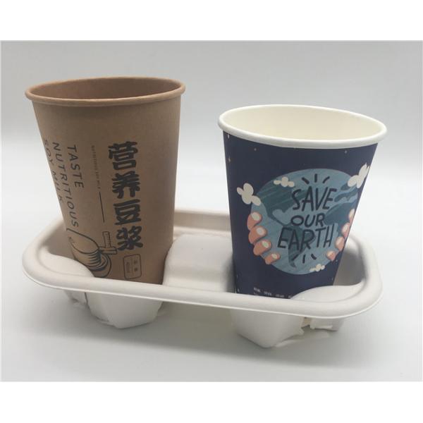 Водоустойчивый Biodegradable Dia 21.8cm 2 чашки держателя