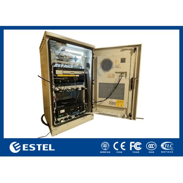 24U Outdoor Telecom Rectifier Cabinet with 18kw DC Power Distribution