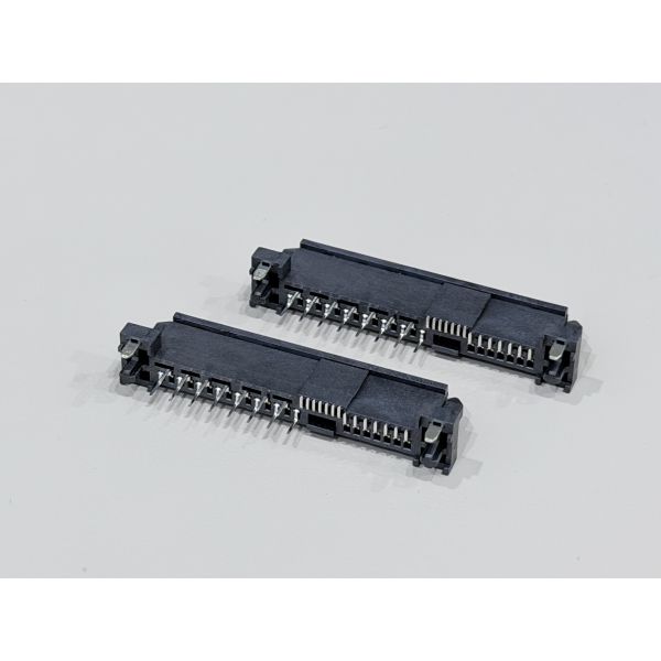 SAS 3.0 29Pin Female PCB Connector, 1.27mm Pitch Mixed SMT + TH Pin Terminal Connector for Server, Automotive & Power Wire Cable Signal Transmission