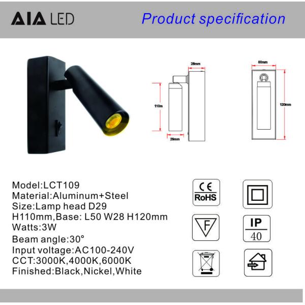 Bedside Reading Lamp bed lights back book room Wall Lamp flexible headboard wall light competitive price