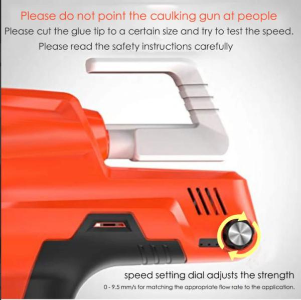 20V Electric Caulking Gun 310ML Cartridge Type With 2pcs Lithium