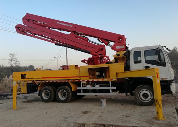 38 Meter Used Truck Concrete Pump , Putzmeister Boom Pump 140m3/H 265KW